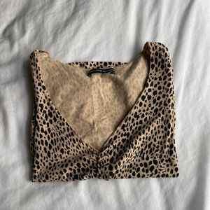 brandy leopard/cheetah gina top